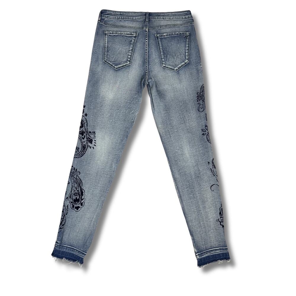 William Rast Velvet Style Floral Embroidered Perfect Skinny Jeans, 31 - Picture 3 of 11